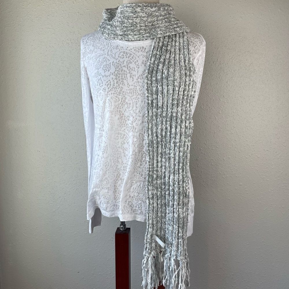 Charter Club Gray Scarf EUC